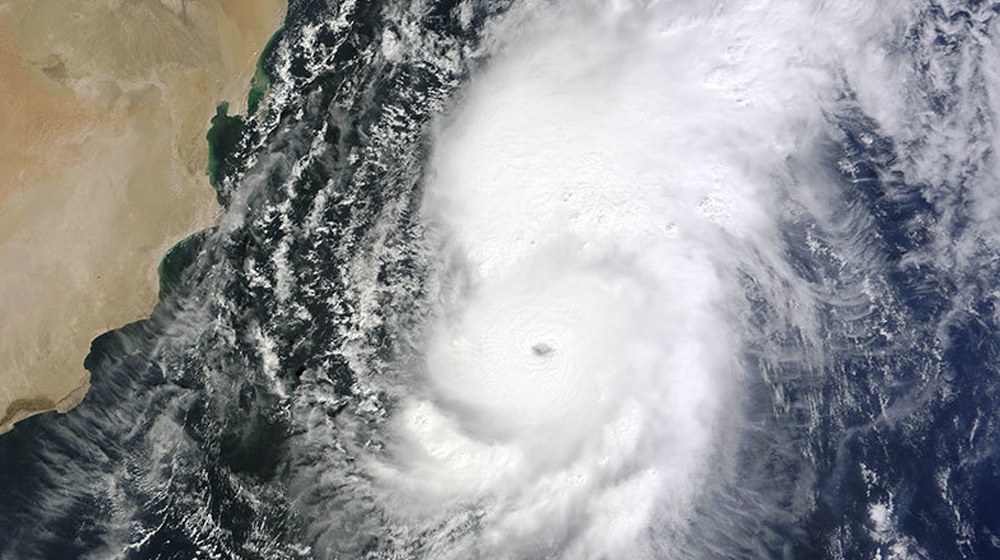 Cyclone forming in Arabian Sea