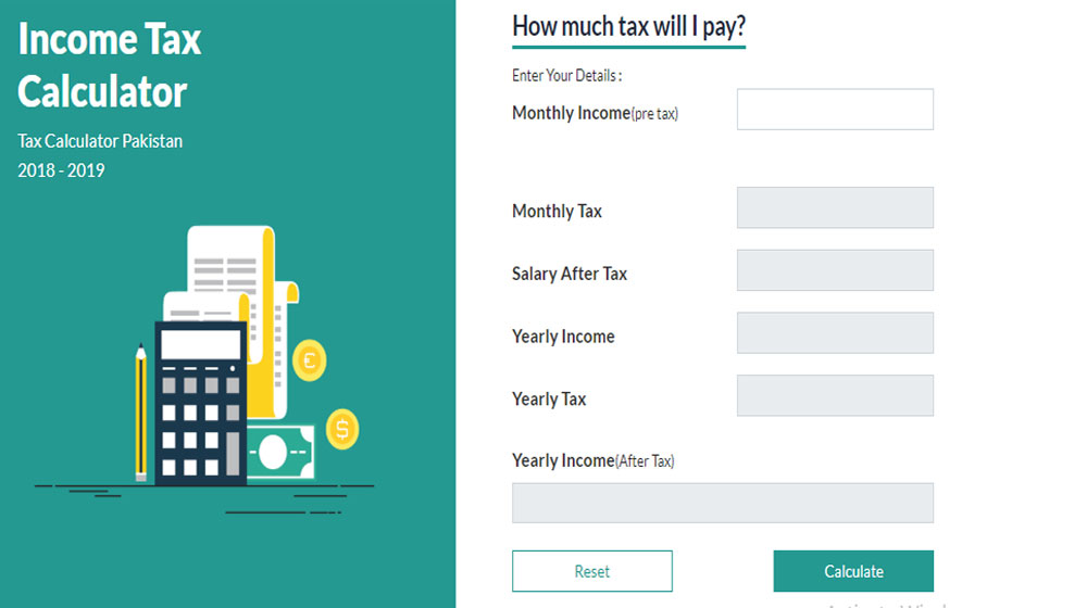 The Income Tax Calculator | propakistani.pk