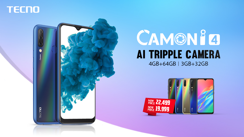 Tecno Mobile Reduces The Price Of Its Flagship Camon i4