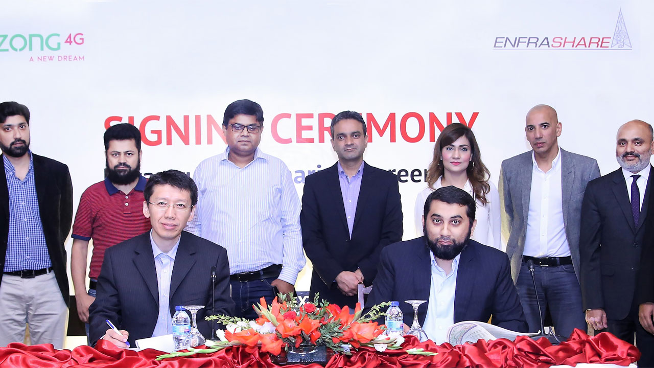 Zong 4G Partners With Engro’s Enfrashare to Expand Its Network