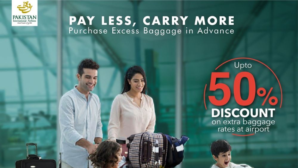 PIA Gives You Up to 50% Discount for Pre-Purchasing Baggage