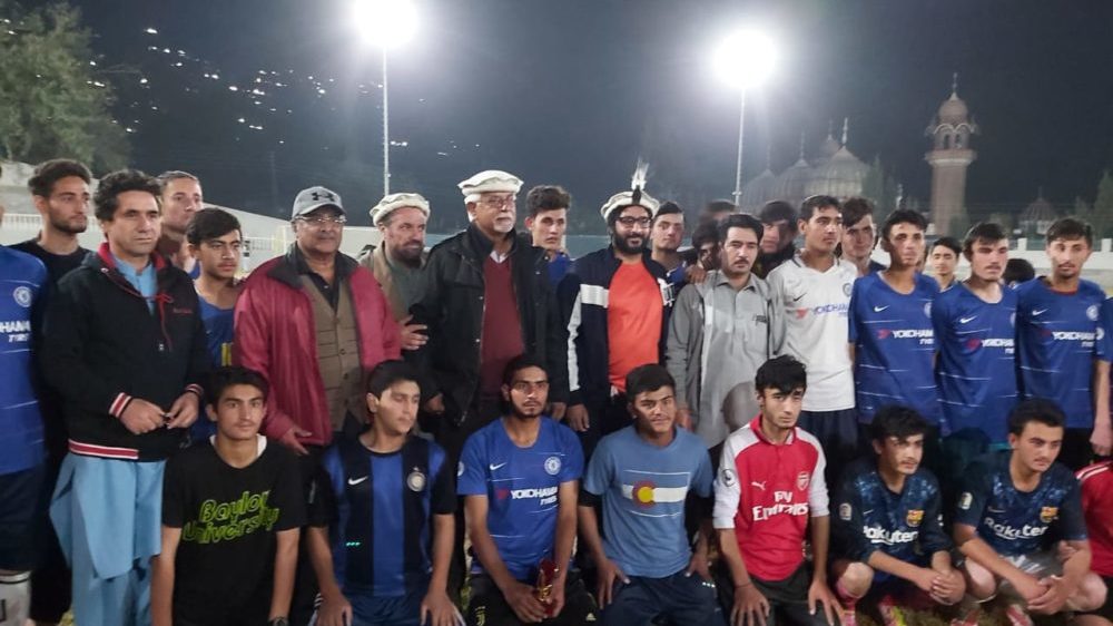 First Football Match With Floodlights Held in Chitral