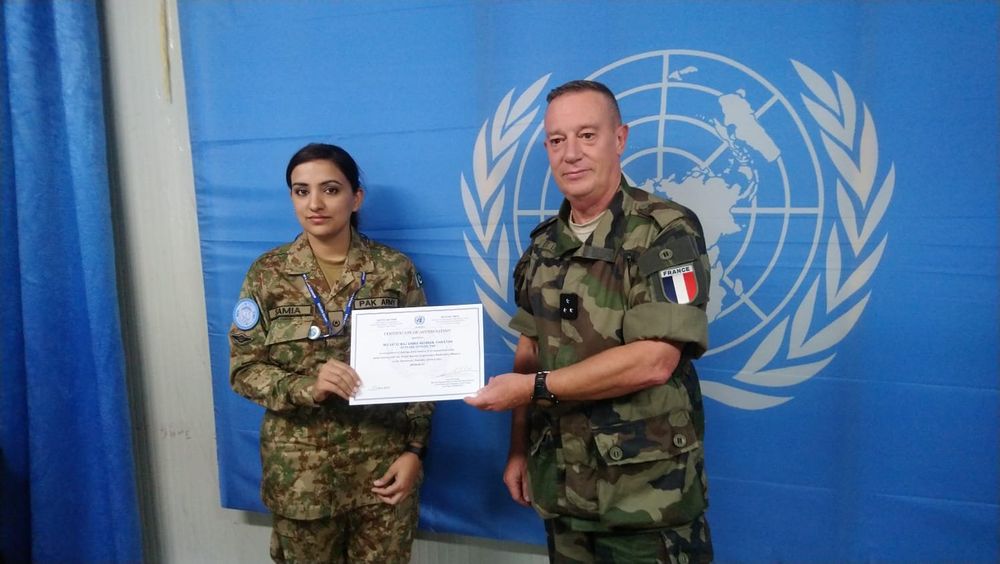 Pak Army’s Major Samia Rehman Gets UN’s SRSG Certificate of the Year
