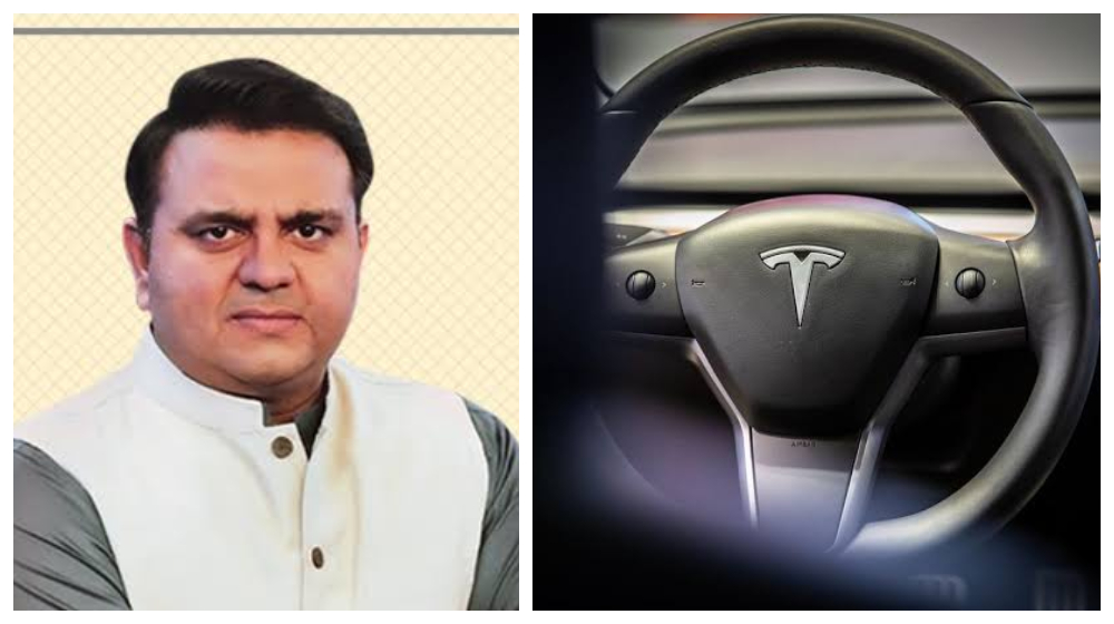 Fawad Chaudhry Invites Elon Musk to Set Up Tesla EV Car Plant in Pakistan