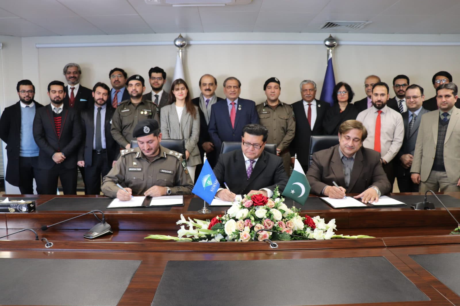 National Disaster Risk Management Fund Signs Agreement with Rescue 1122 KP