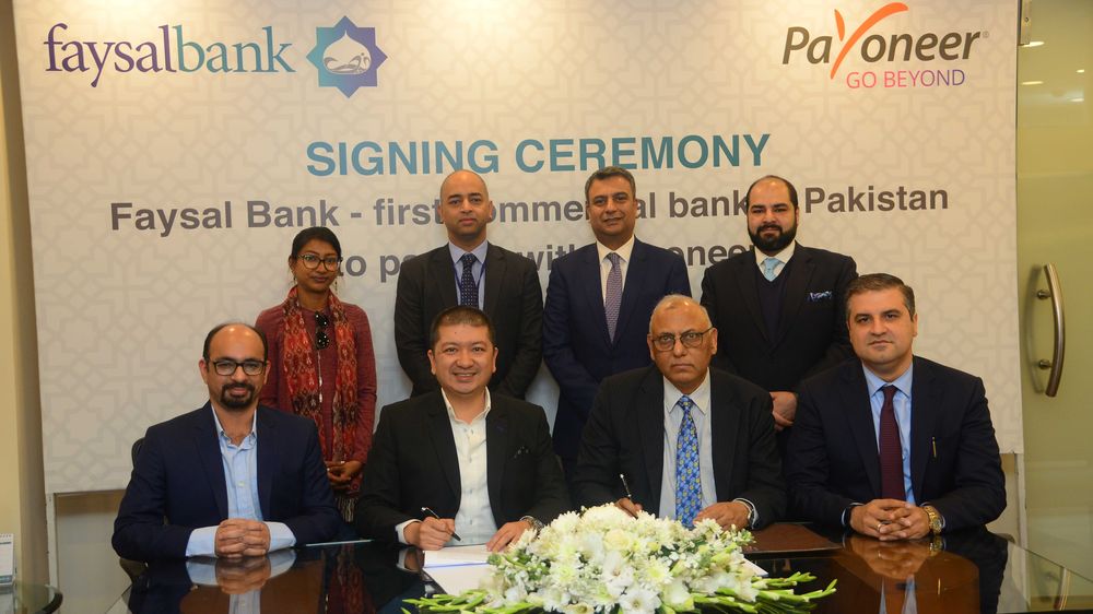 Faysal Bank Becomes First Pakistani Bank to Partner with Payoneer