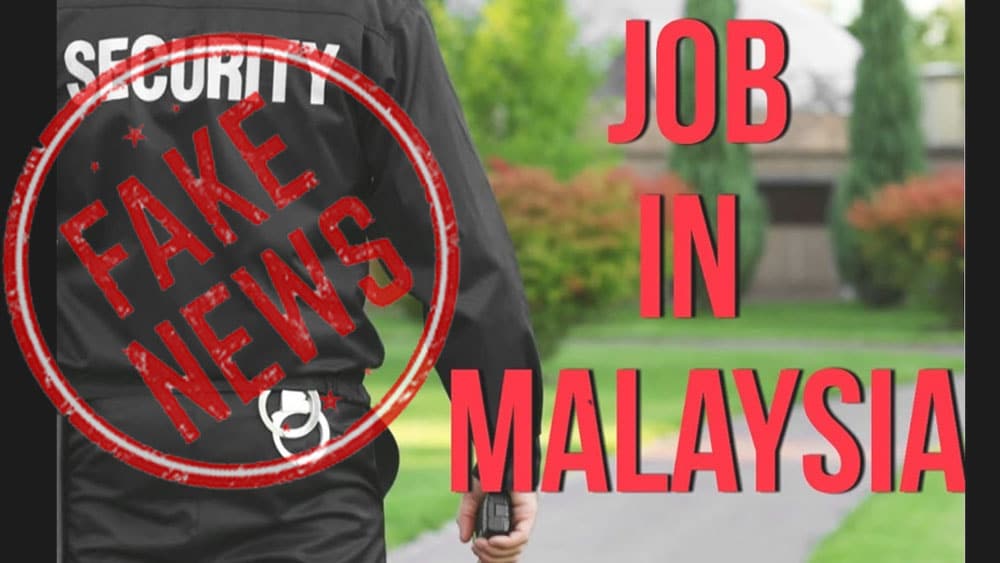 Fake News: Malaysia is Not Hiring Pakistani Security Guards