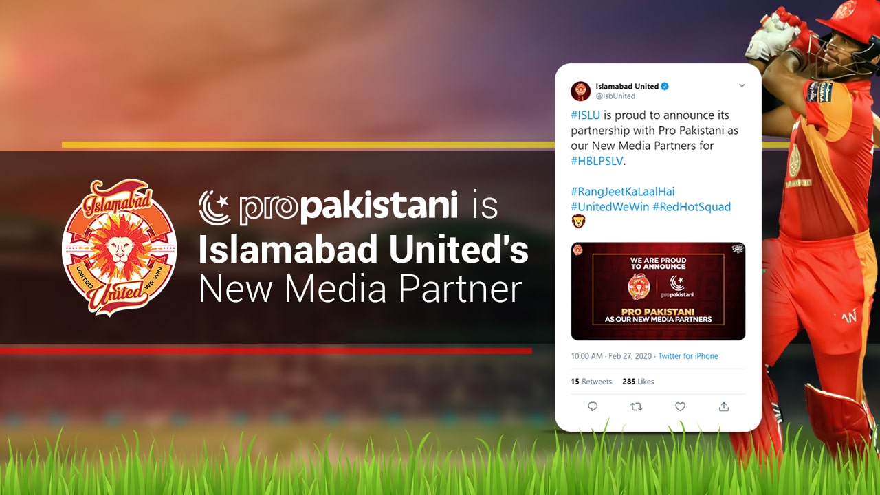 Islamabad United Announces ProPakistani as New Media Partner for PSL2020