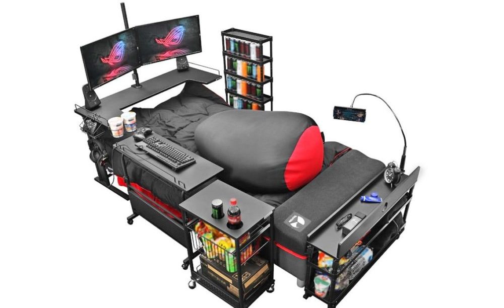 This Japanese Gaming Bed is Made for The Couch Potato