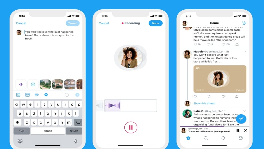 Twitter Launches Voice Messages for Smartphones