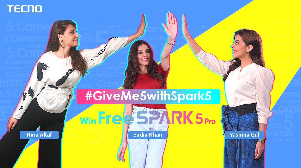 Match the Beats on #GiveMe5withSpark5 and Win All-New TECNO Spark 5 Pro
