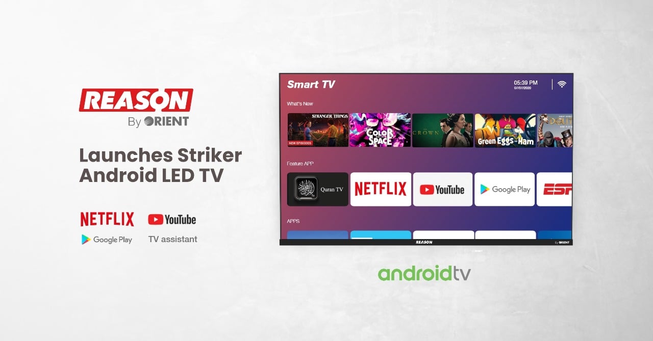 Reason Launches Striker Android LED TV with Extraordinarily Unbelievable Features