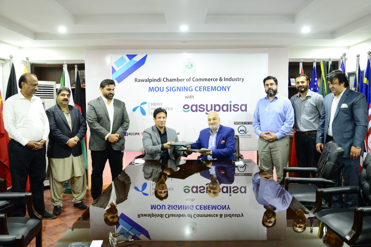 Easypaisa Joins Hands with Rawalpindi Chamber of Commerce and Industry to Facilitate Digital Transactions