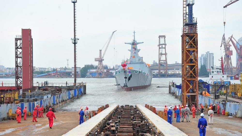 Pakistan Navy Gets Its First Type-054 Class Frigate from China [Images]