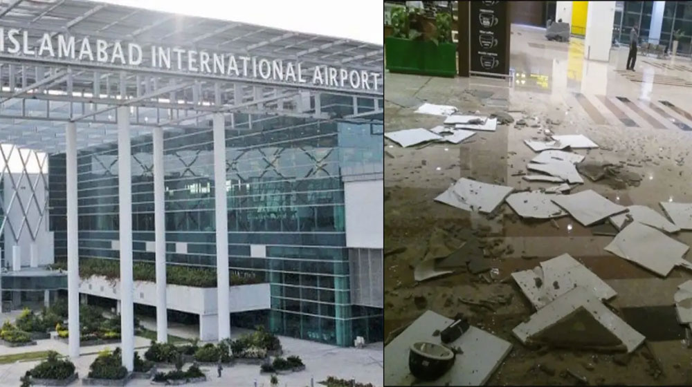 Ceiling of New Islamabad Airport Collapses