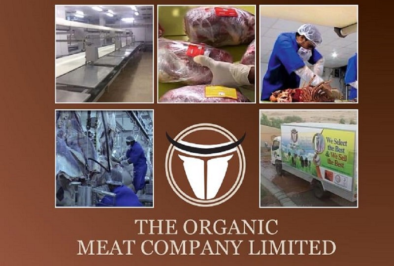 The logo of the The Organic Meat Company Limited (TOMCL).