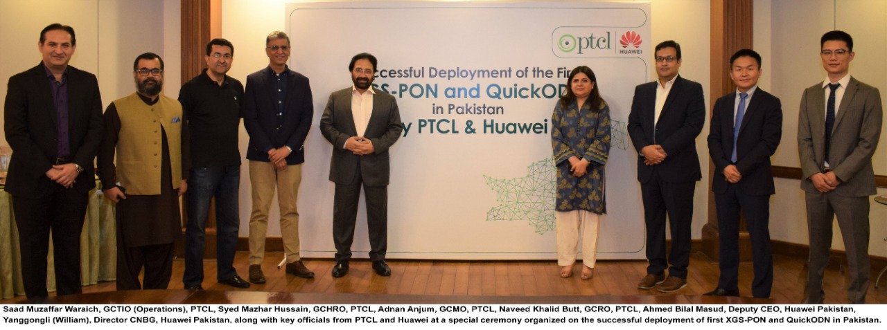 PTCL Collaborates with Huawei to Deploy First XGS-PON and QuickODN in Pakistan