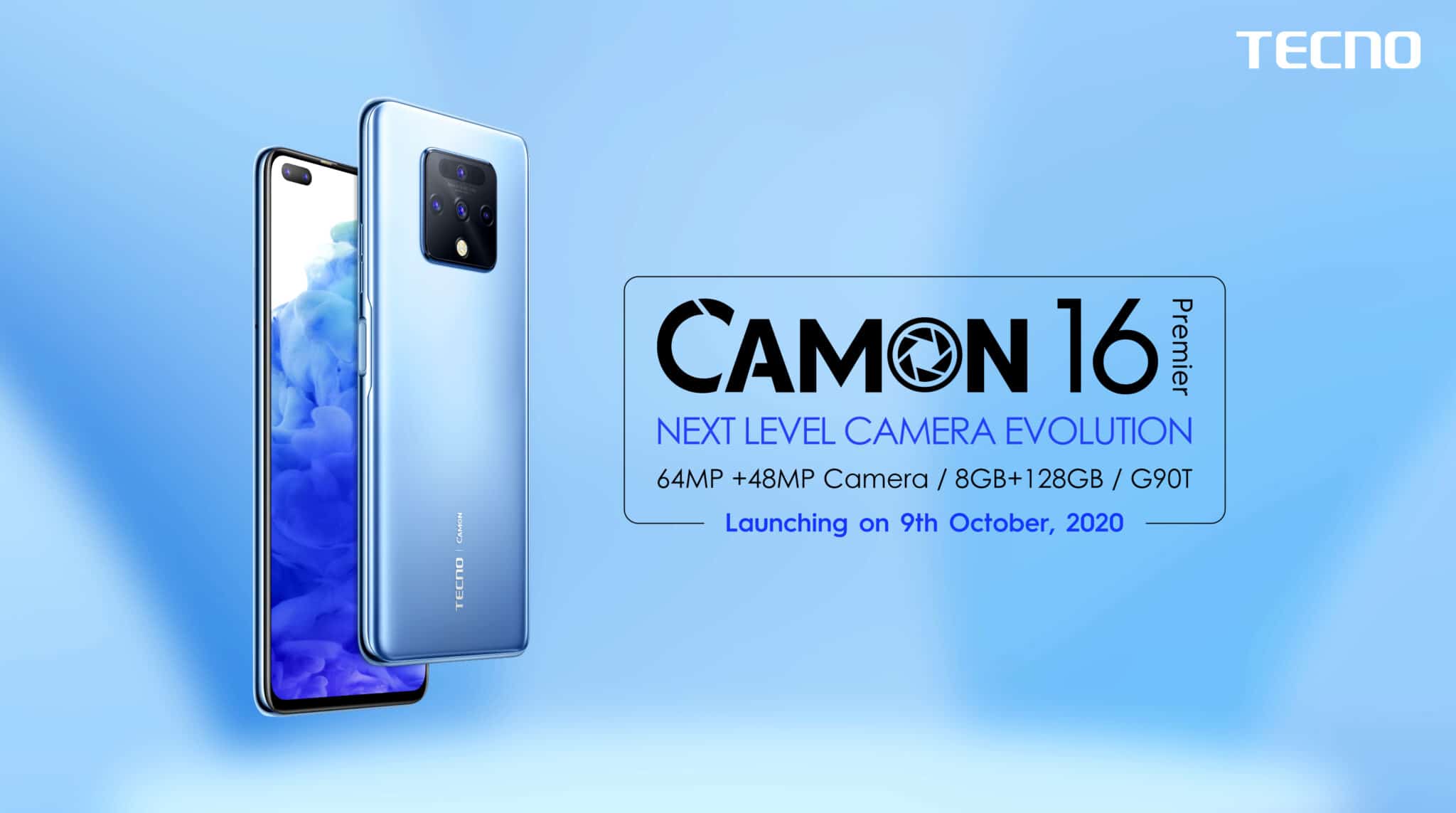 Tecno to Launch Camon 16 Premier on 9th October