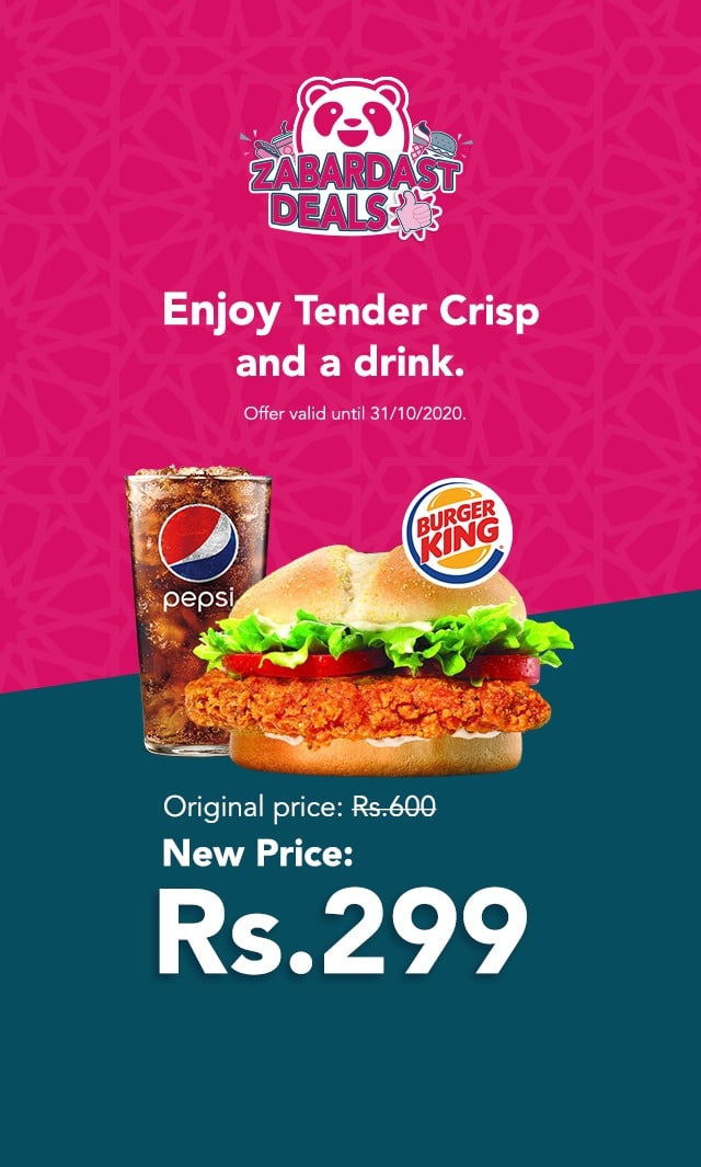 Foodpanda and Burger King Announce Exclusive Deals and Discounts