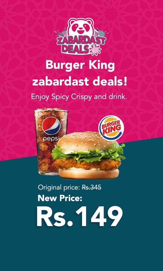 Foodpanda and Burger King Announce Exclusive Deals and Discounts