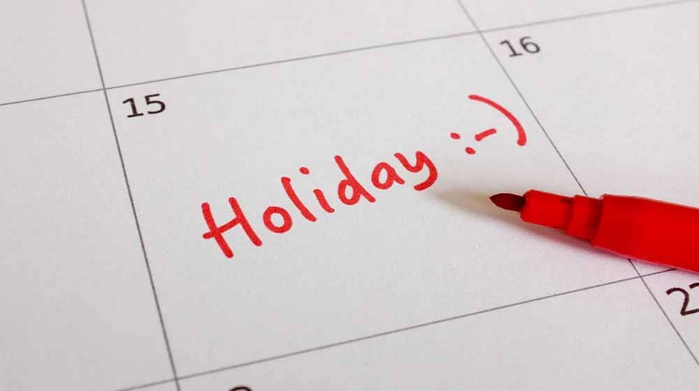 Govt Announces Public Holidays For 2021