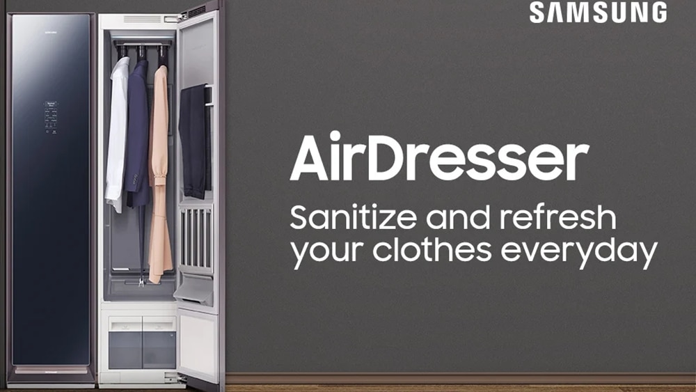 Samsung Introduces an AirDresser to Sanitize Your Clothes