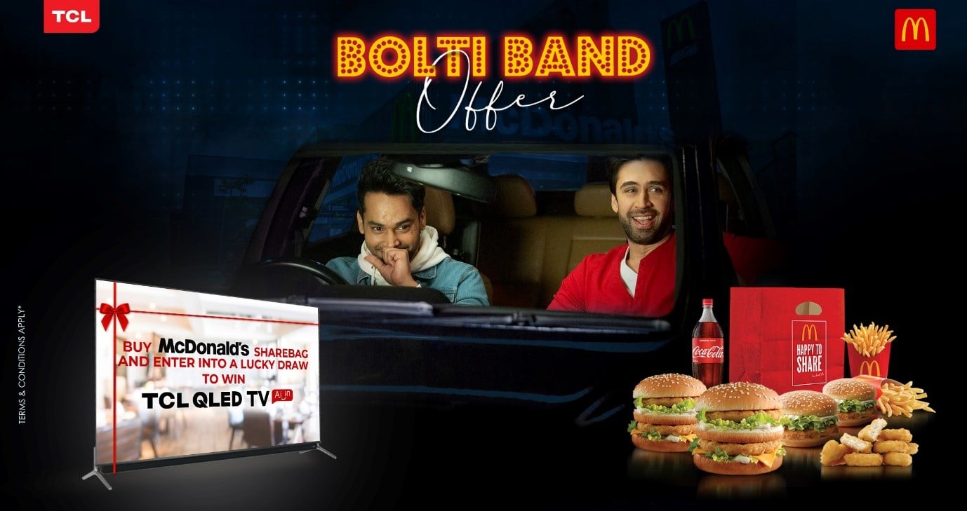 TCL and McDonald’s Join Hands for ‘Bolti Band Offer’ Allowing People to Win QLED TVs