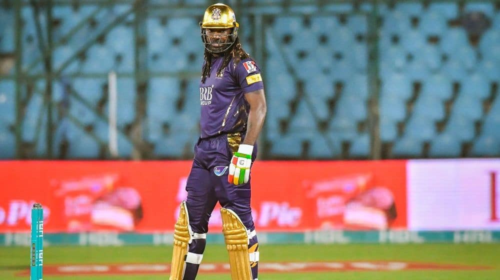Chris Gayle Scores His First Ever PSL Fifty [Video]