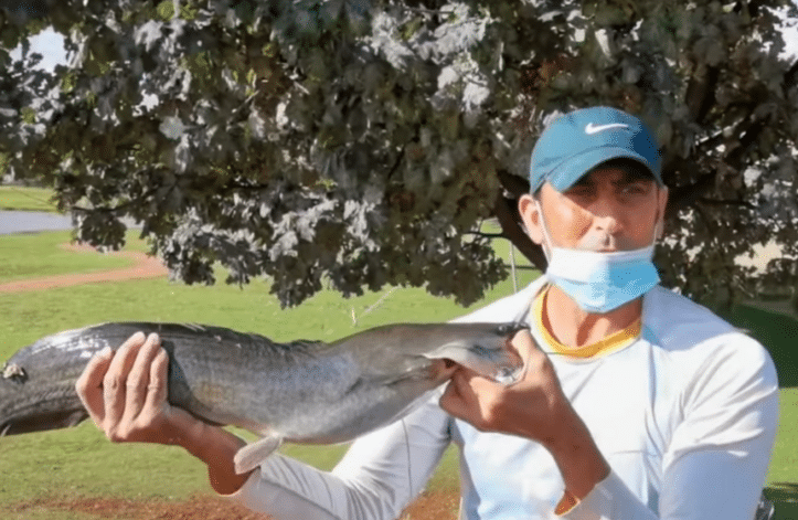 Younis Khan fishing