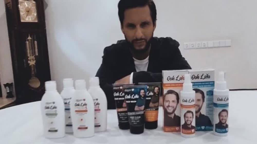 Shahid Afridi Launches His Own Skincare Product Lineup