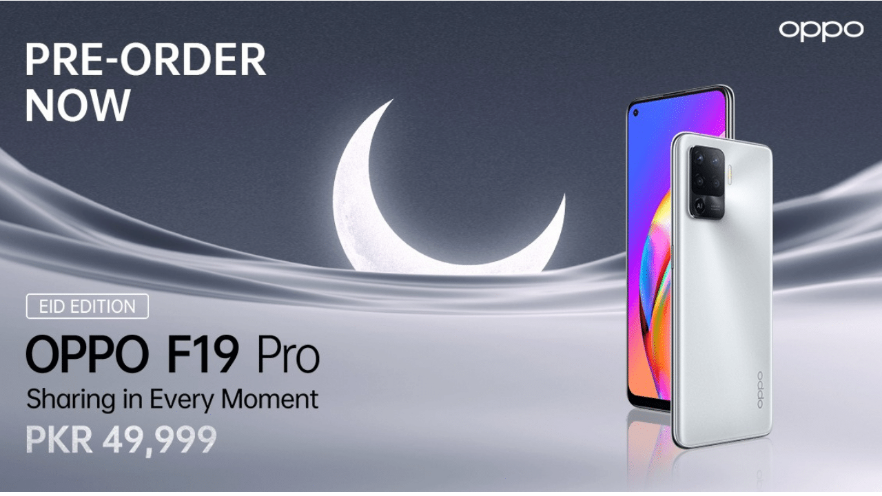 Oppo F19 Pro Crystal Silver Limited Eid Edition Now Available for Preorders