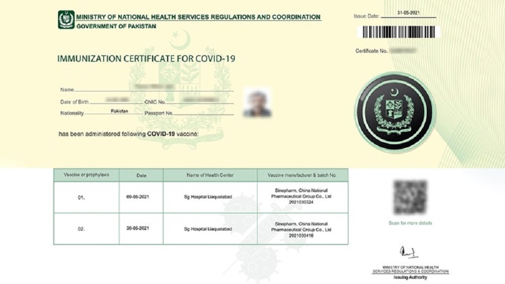 covid vaccine certificates