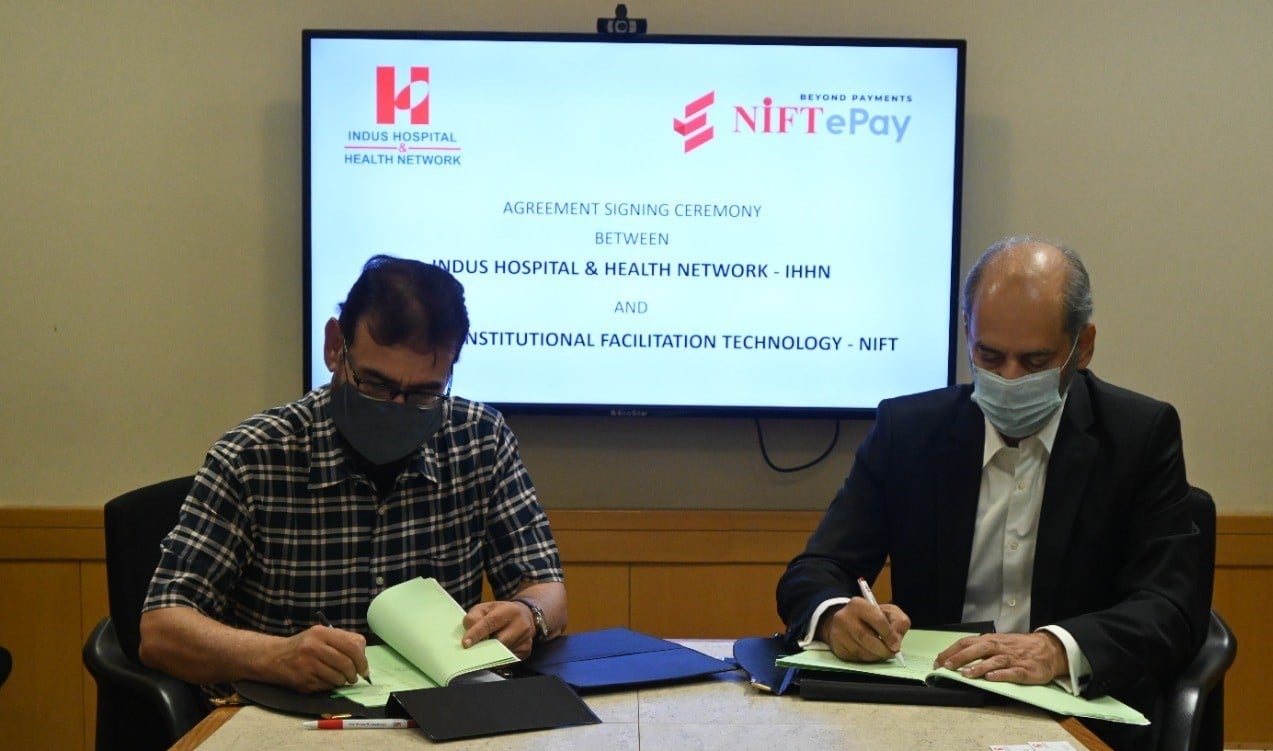 Indus Hospital & Health Network Signs MoU with NIFT for ePay Services