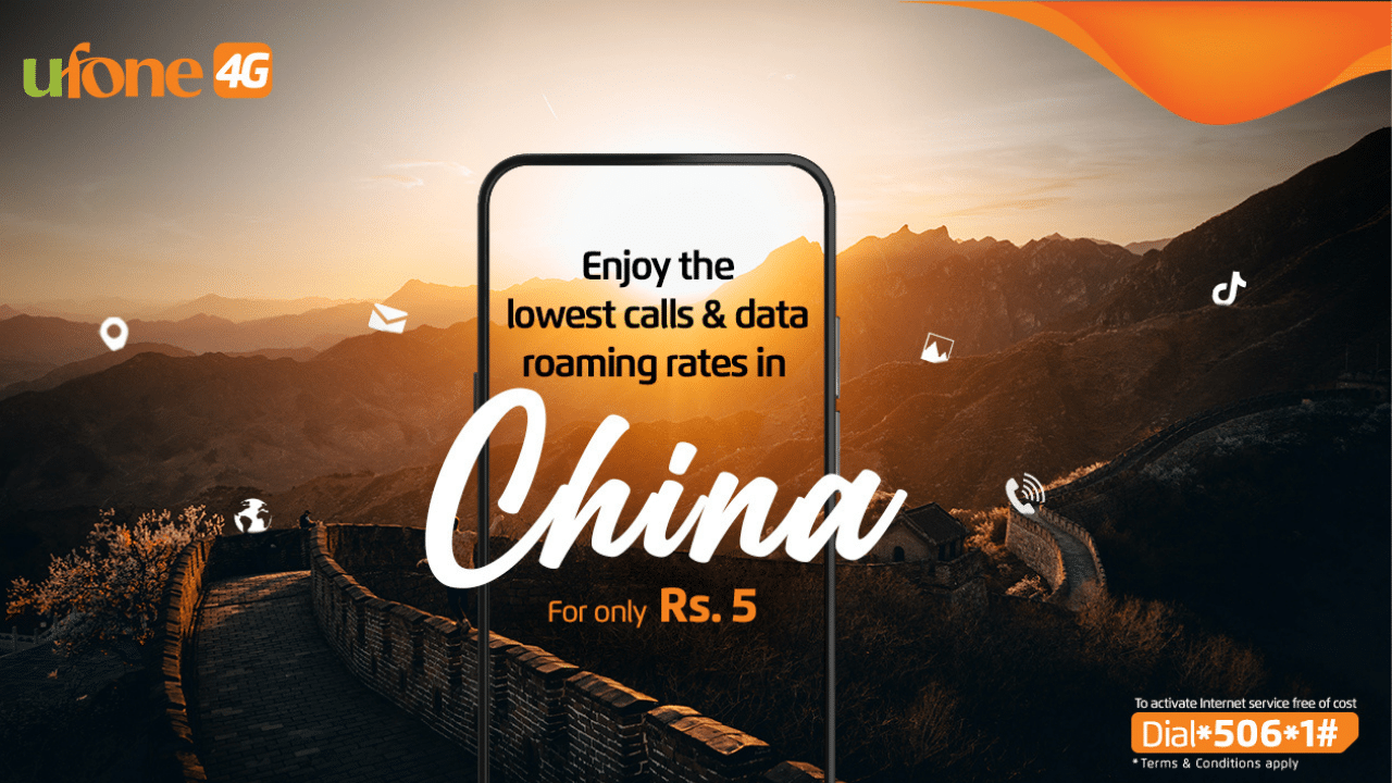 Ufone Offers Industry-Lowest Prepaid Roaming Service in China