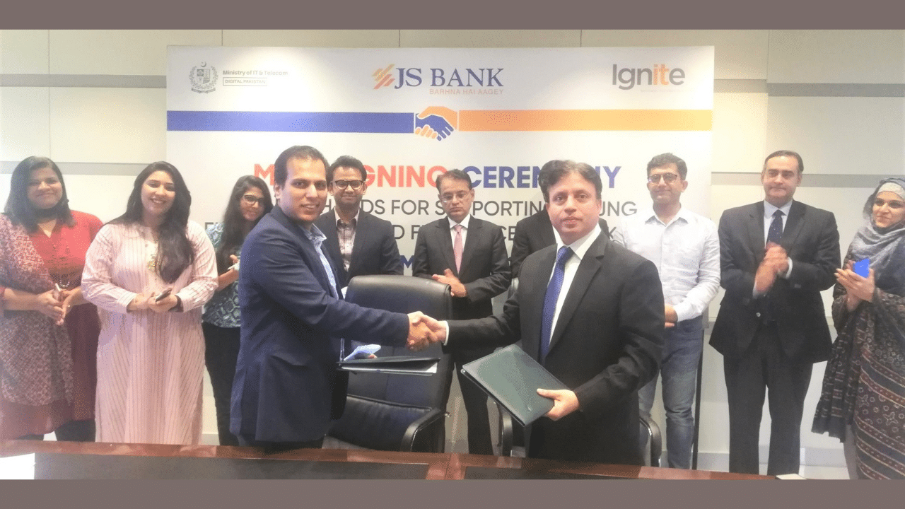 Ignite and JS Bank Partner to Support Young Entrepreneurs and Freelancers of Pakistan