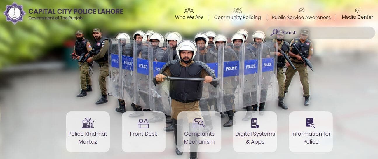 Lahore Police Launches Its Official Website