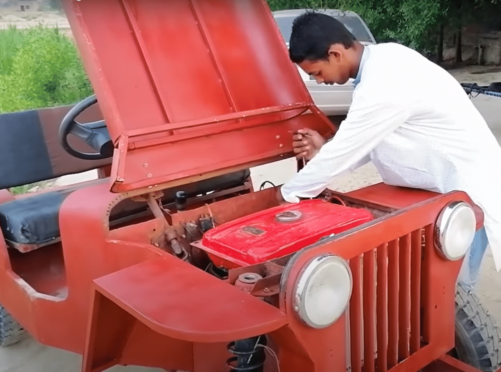 Matric Student from Khanewal Makes a Car From an Old Motorcycle