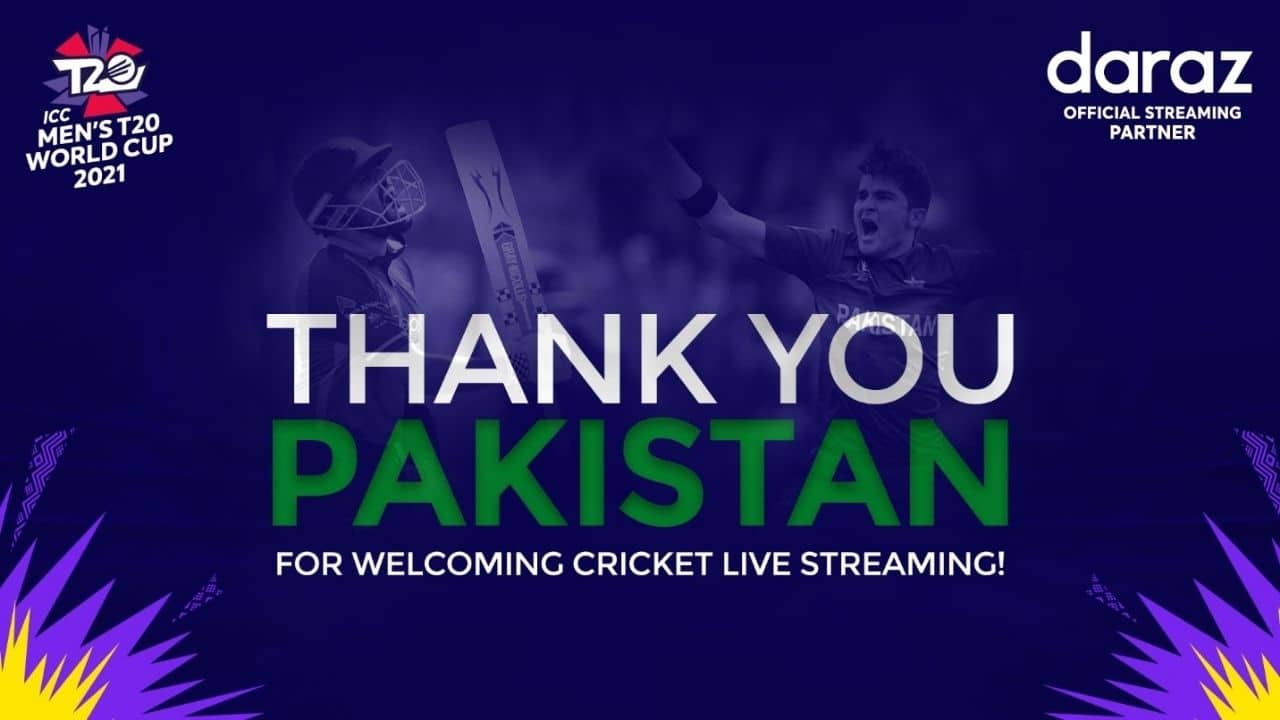 Daraz Thanks Pakistan for Welcoming Cricket Live Streaming