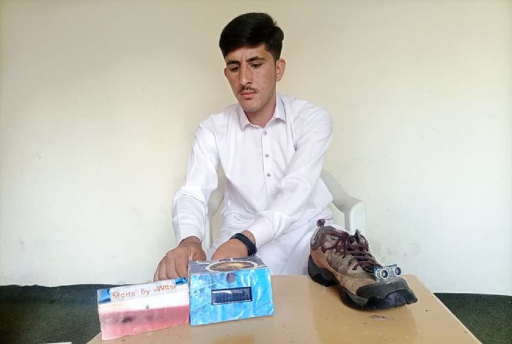 Teenager From Swat Creates Smart Shoes For Visually Impaired People