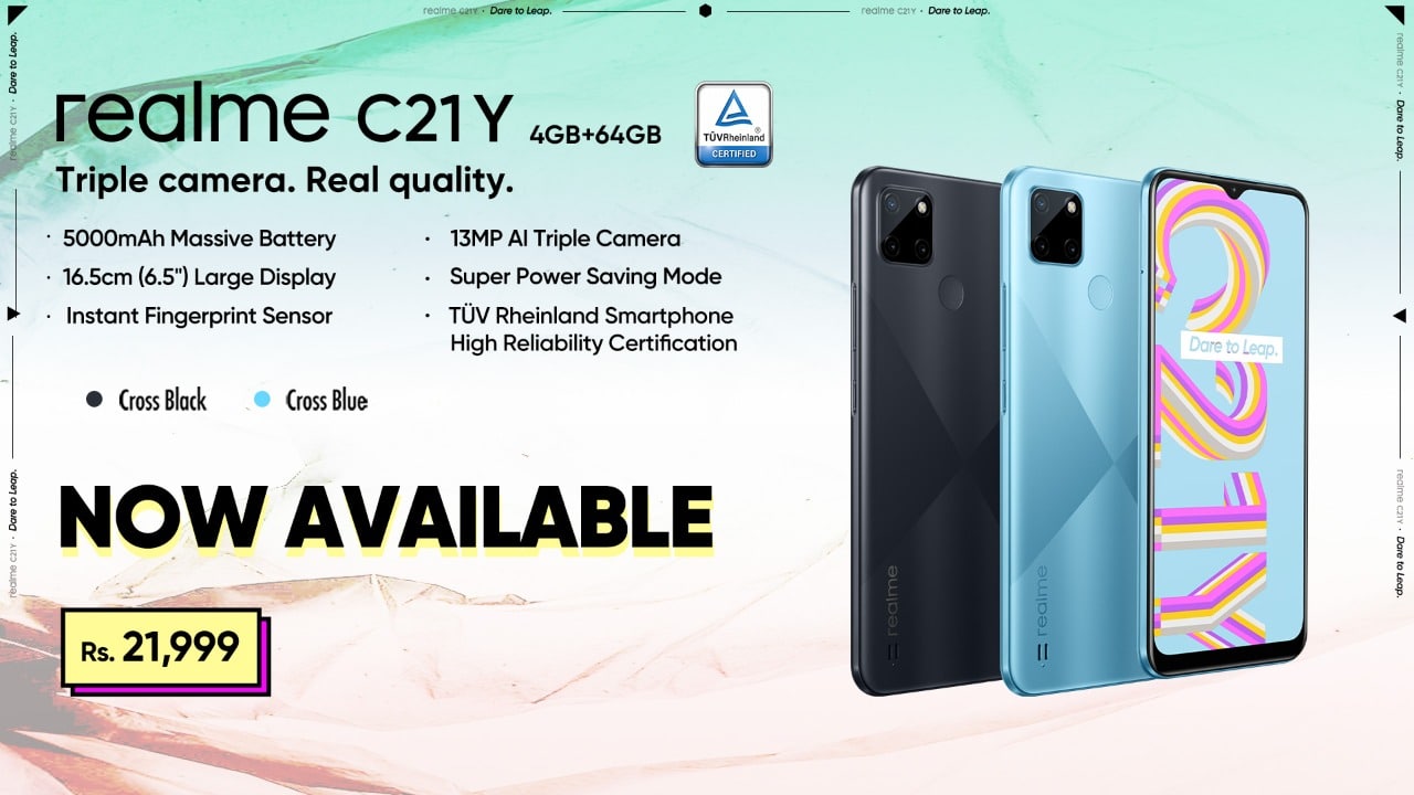 realme C21Y Promises Faster Performance, Lag-free Gaming with the Unisoc T610 Processor