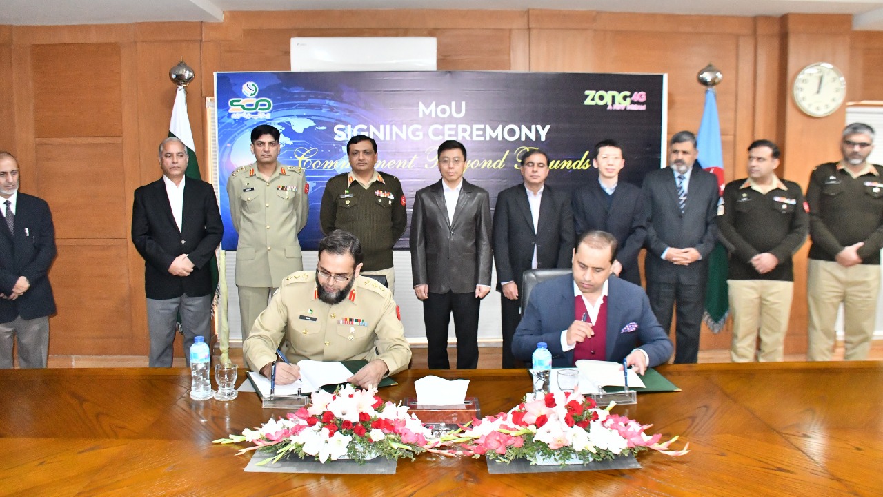 Zong Signs MOU with SCO for Digitalizing AJK & GB