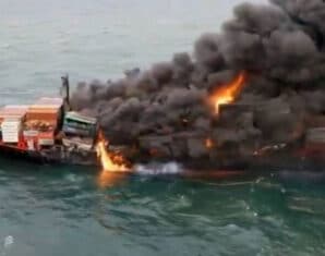 burning ship