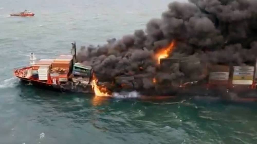 burning ship