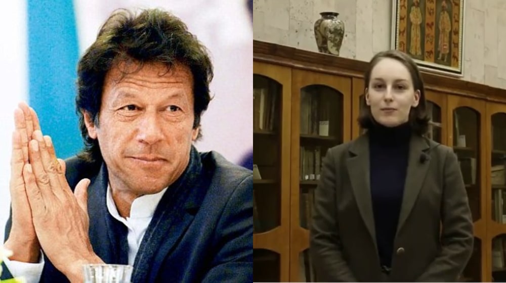 Russian Girl Welcomes PM Imran With a Speech in Urdu [Video]