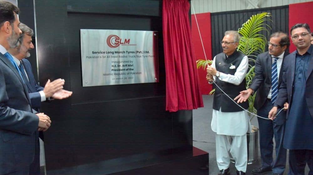 President Alvi Inaugurates Tire Factory in Karachi
