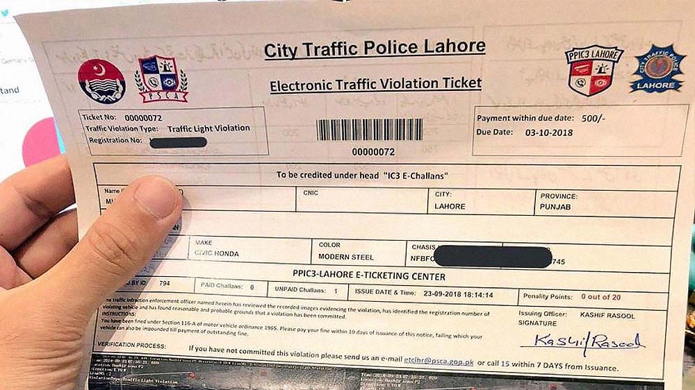 High Court Stops Lahore Traffic Police From Issuing E-Tickets