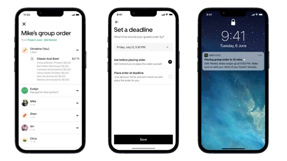 Uber Eats Gets Bill Splitting and Group Order Features
