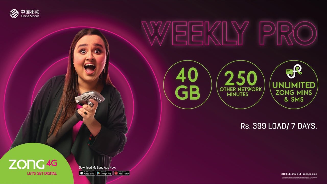 Zong Launches Industry’s Largest Data Weekly Package ‘Weekly Pro’