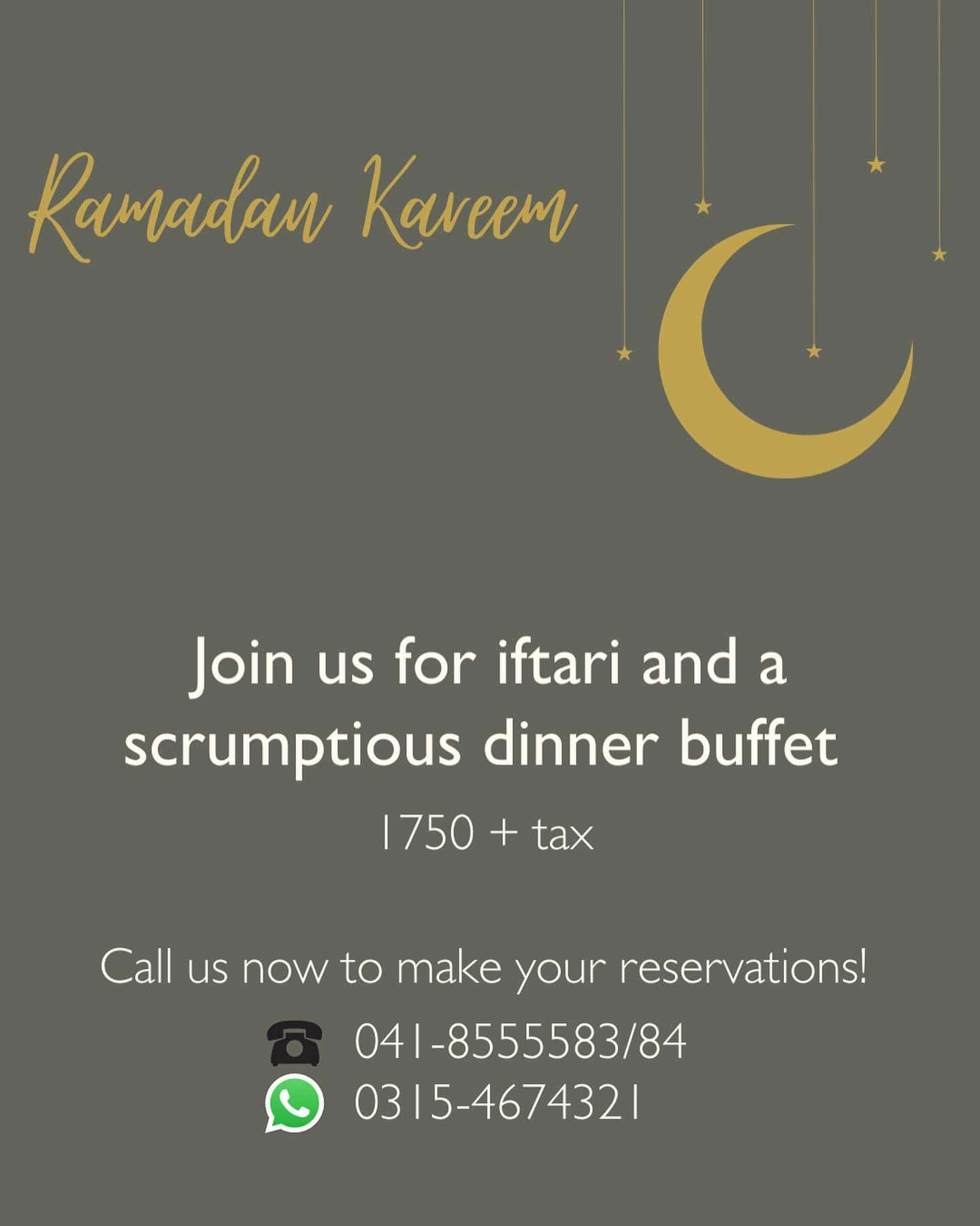 Sehri and Iftar deals in Faisalabad