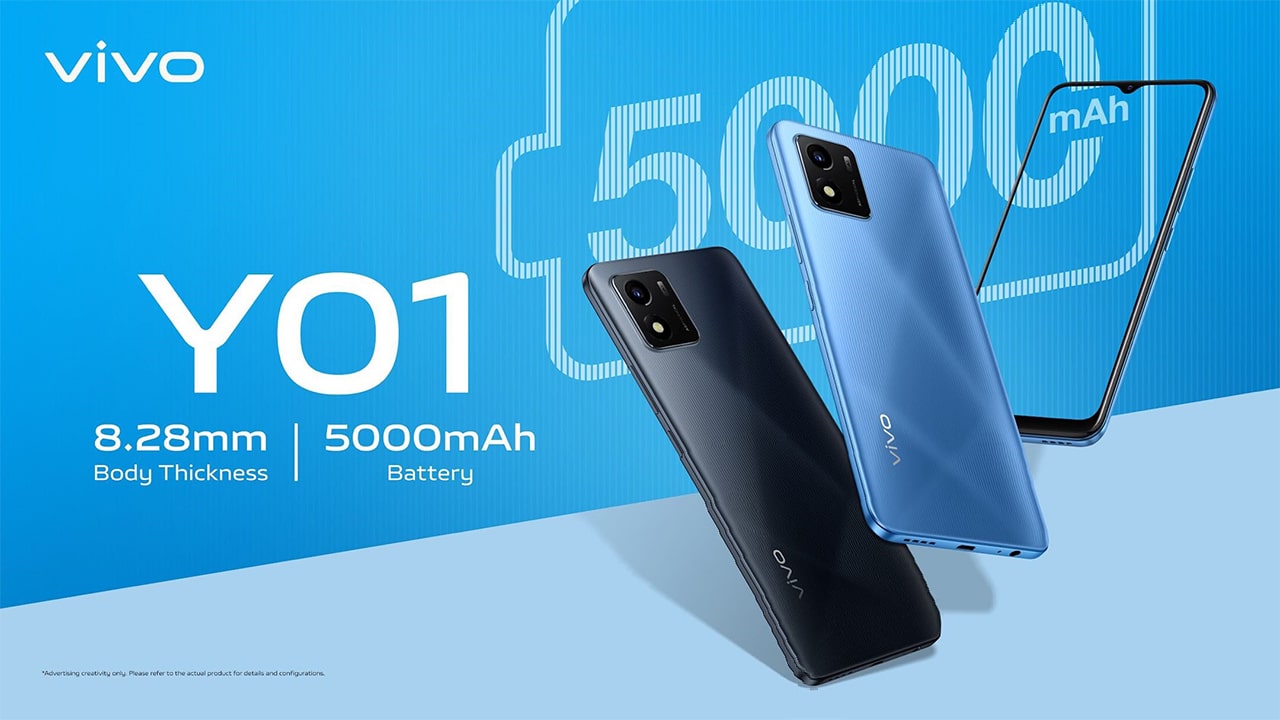 vivo Y01 Launched in Pakistan — Featuring 5,000mAh Battery and a Trendy Design